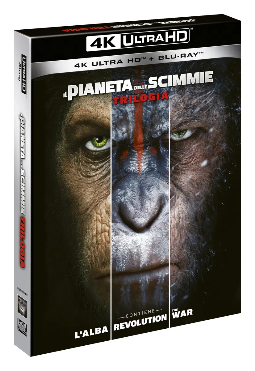 Cofanetto "Il Pianeta Delle Scimmie - Trilogia" (3 Film) - 4K