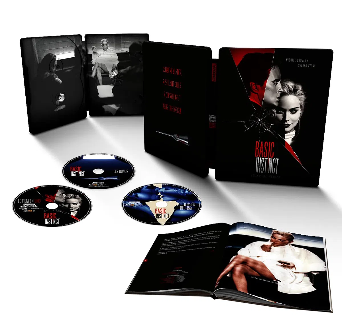 BASIC INSTINCT - COMBO UHD 4K + BD + BD BONUS - STEELBOOK [Edizione: Francia]