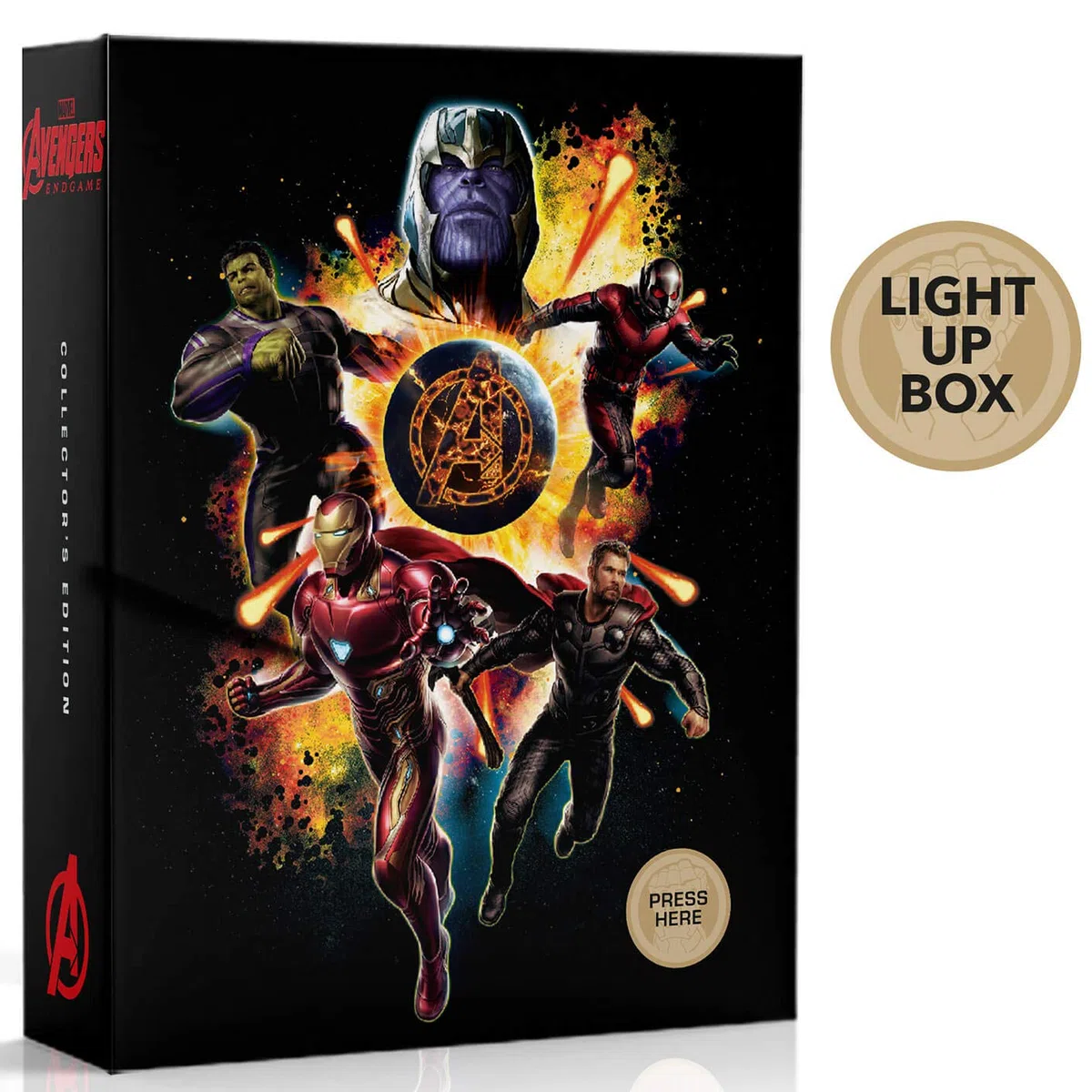 Avengers Endgame 4K Ultra HD Collectors Set / Includes 4K Steelbook / Light Up Display Box / Art Work / Badges / Import / Region Free 4K Ultra HD Disc+2D Blu Ray