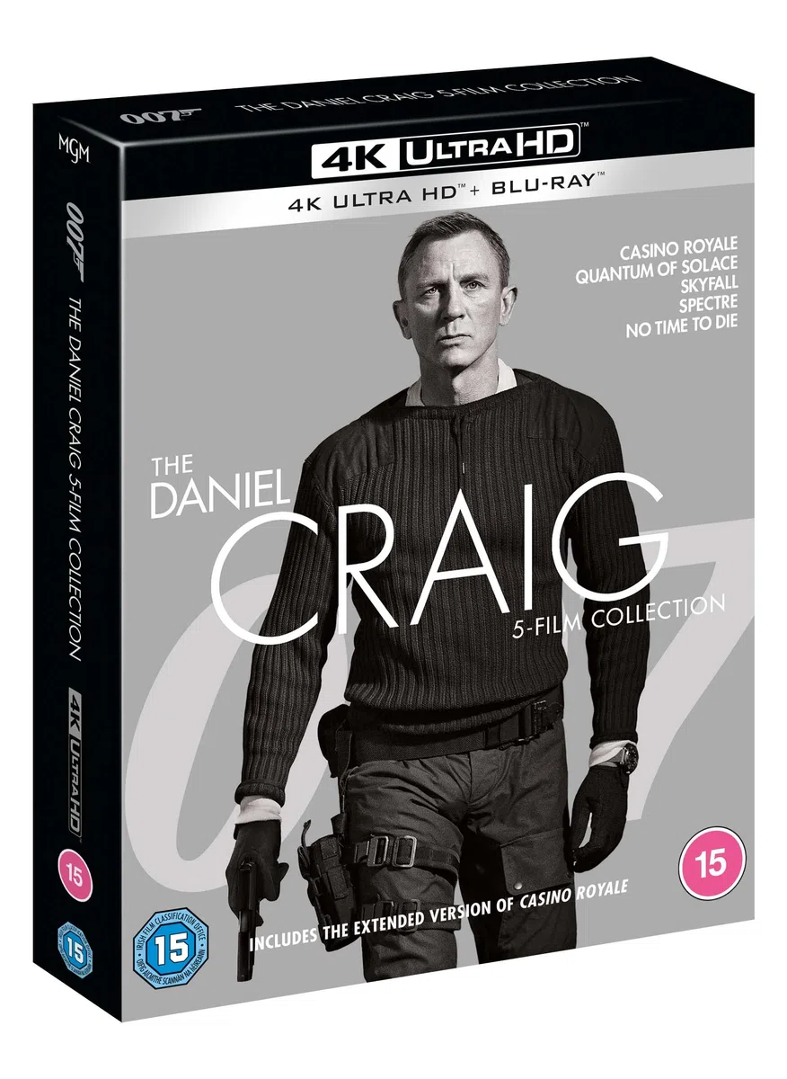 Daniel Craig 5-Film Collection [4K Ultra HD] [2021] [Blu-ray] [Region Free]