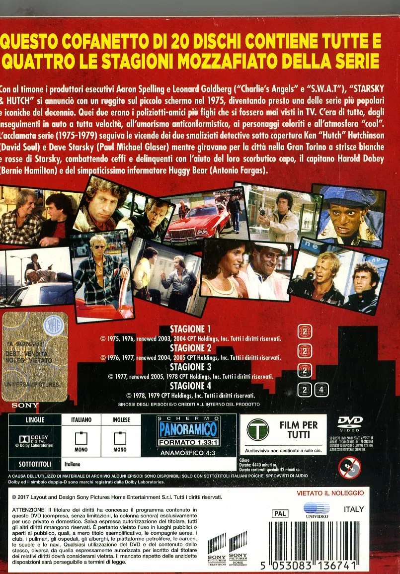 Starsky & Hutch - Collezione Completa Stagioni 1-4 (Box Set) (20 DVD)