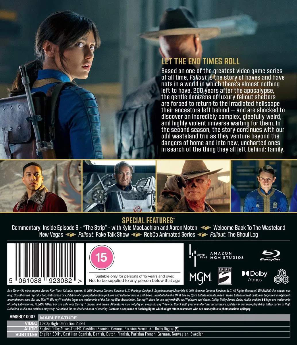 Fallout: Seasons 1 & 2 – Complete Collection (Special Features) [6-Disc Set] [Blu-ray] [Region Free]