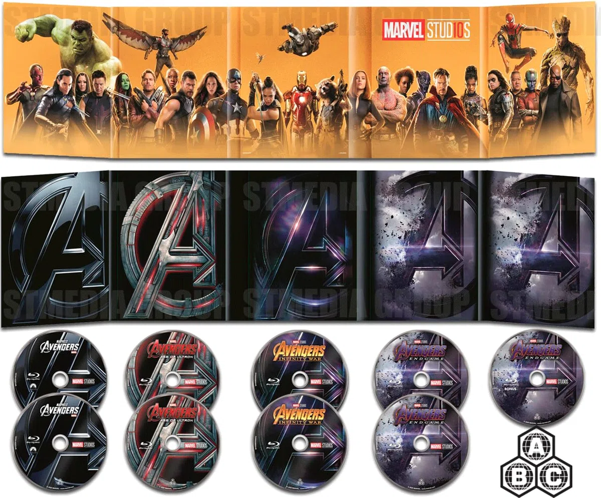 The Avengers Assembled: Complete 4-Movie Collection [2012-2019] [9-Disc Set] [4K UHD + Blu-ray] [Region Free]
