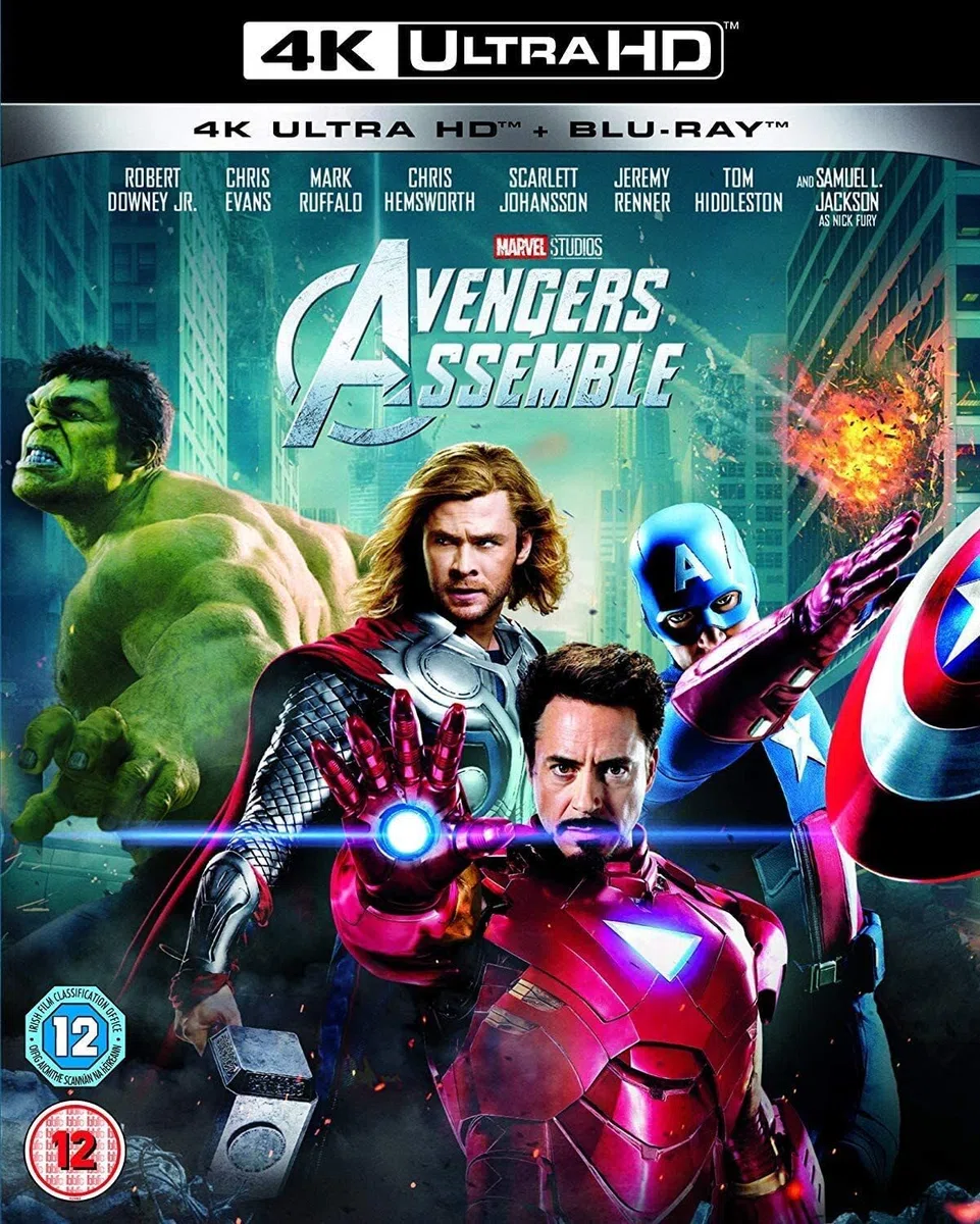 The Avengers Assembled: Complete 4-Movie Collection [2012-2019] [9-Disc Set] [4K UHD + Blu-ray] [Region Free]